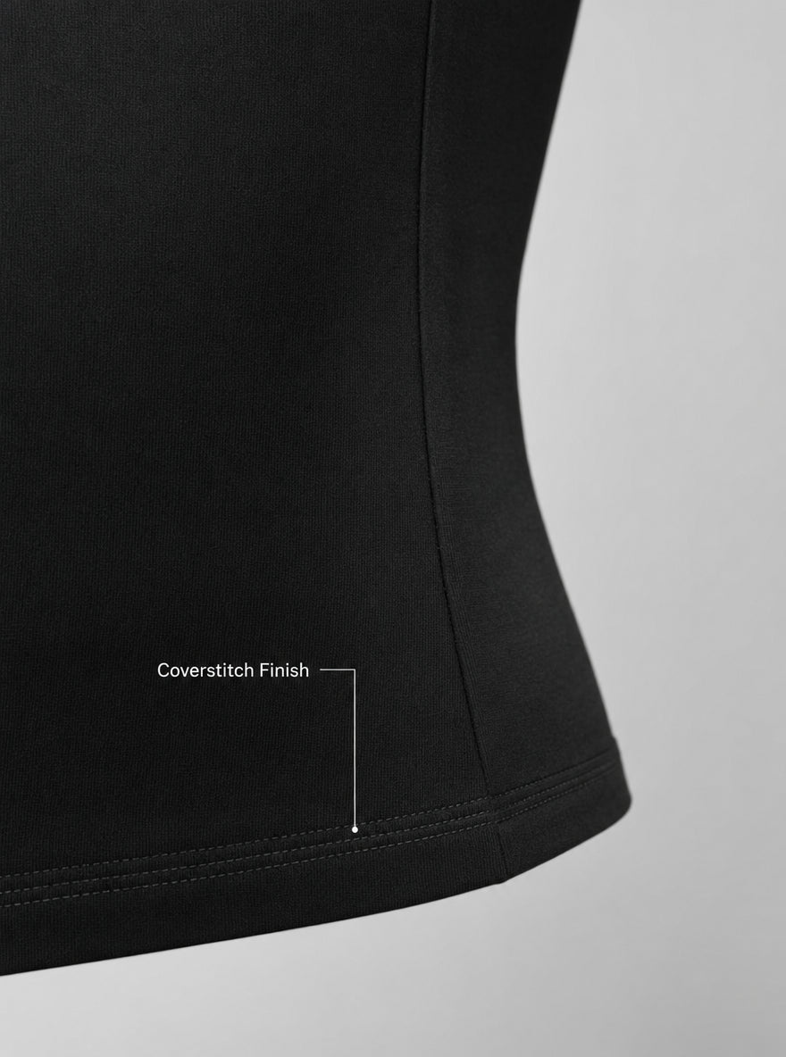 Coverstitch construction detail
