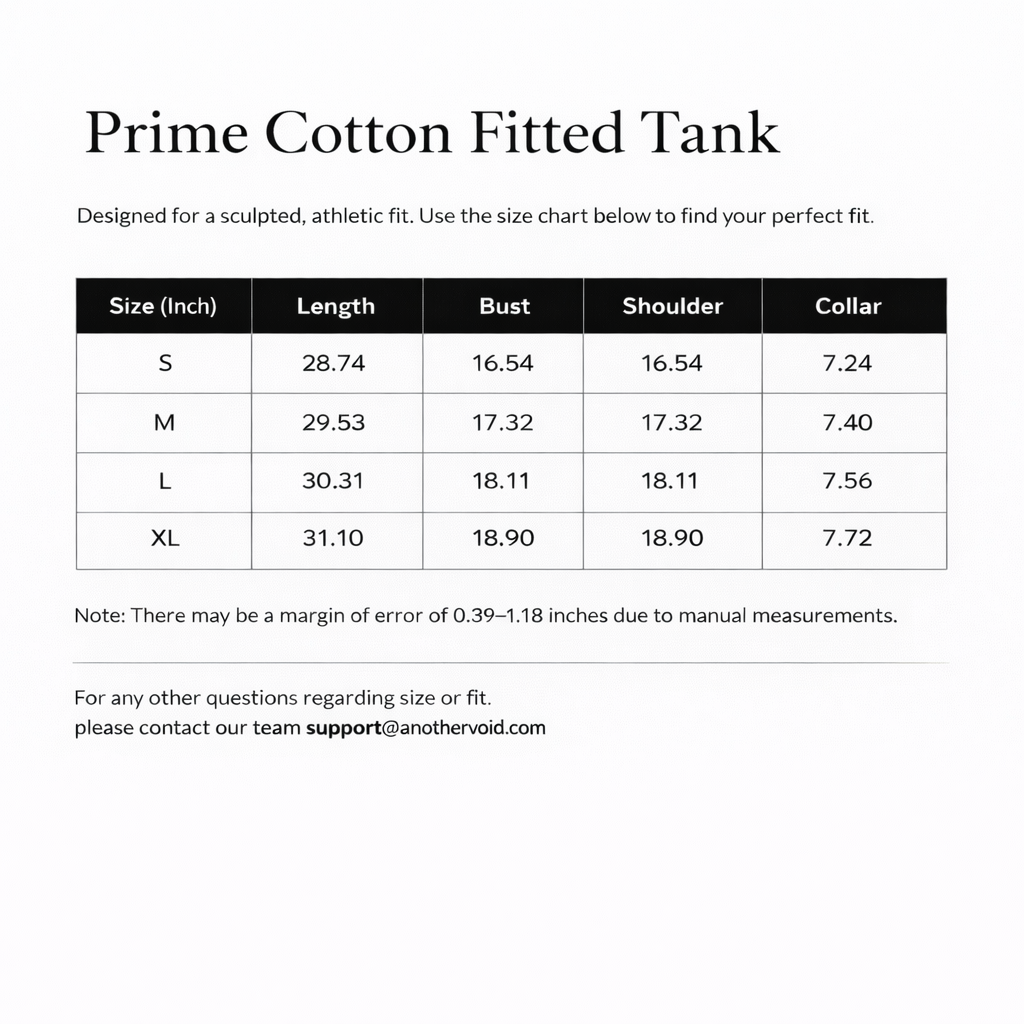 Prime Cotton Fitted Tank