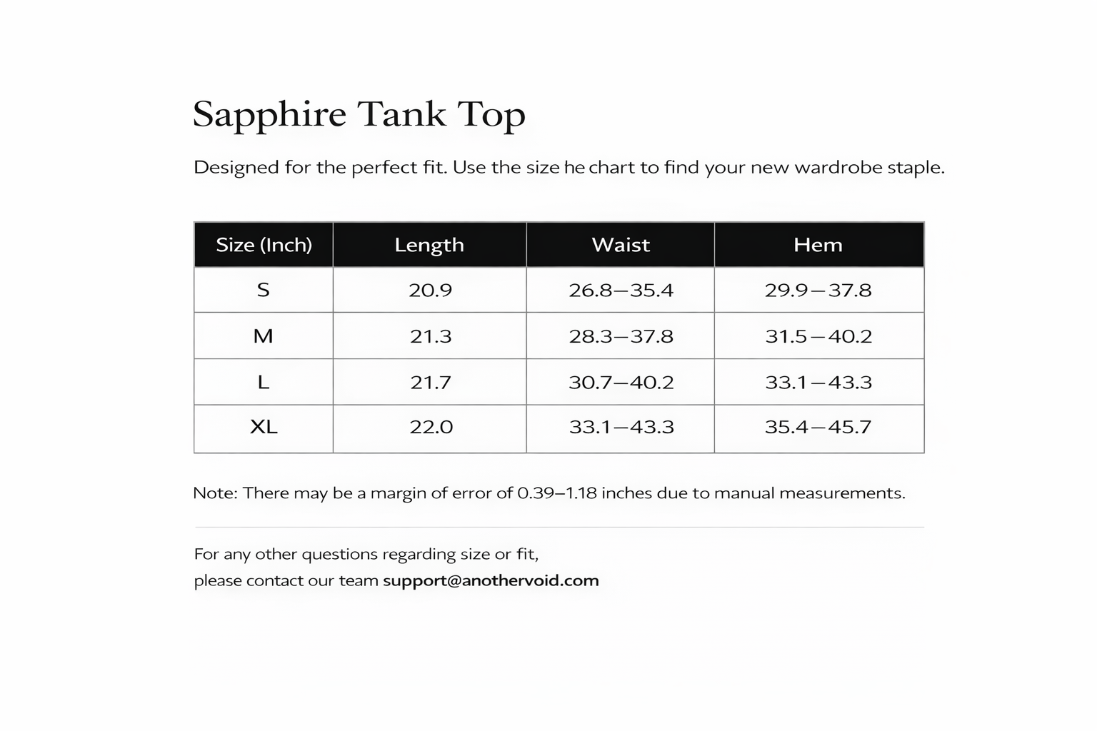 Sapphire Tank Top