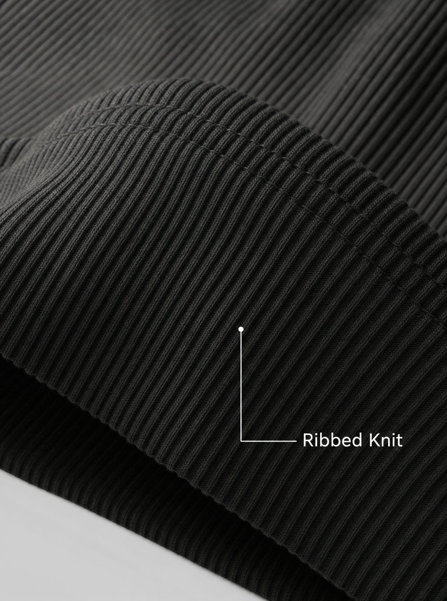 Ribbed knit macro