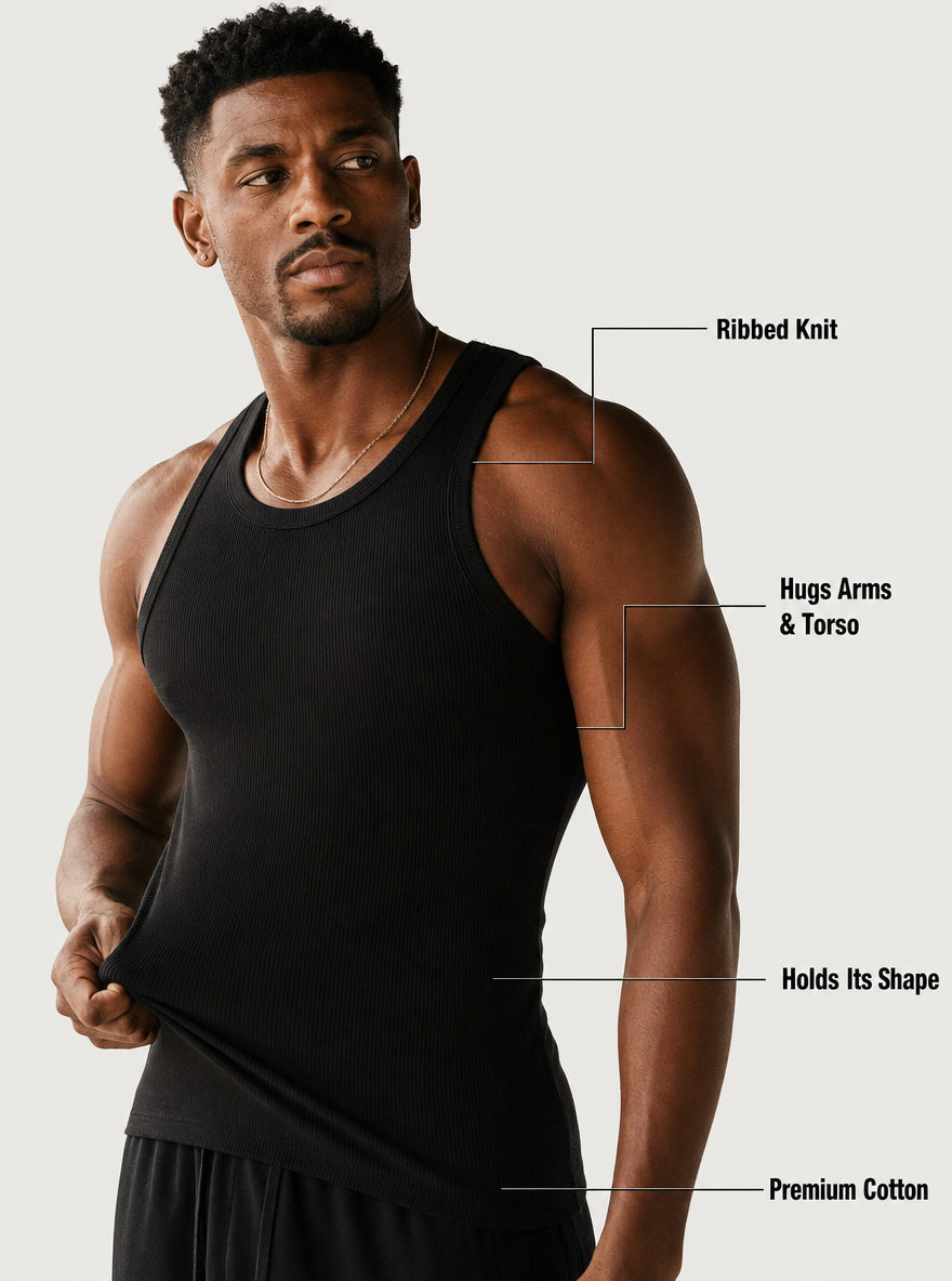 Cotton tank fit features